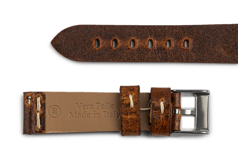 Roma Leather Watch Strap Made in Italy ColaReb colareb